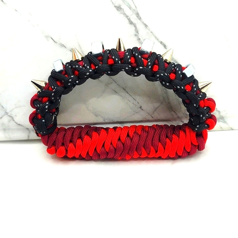 Paracord Spiked Knuckles - Picture 2 of 6